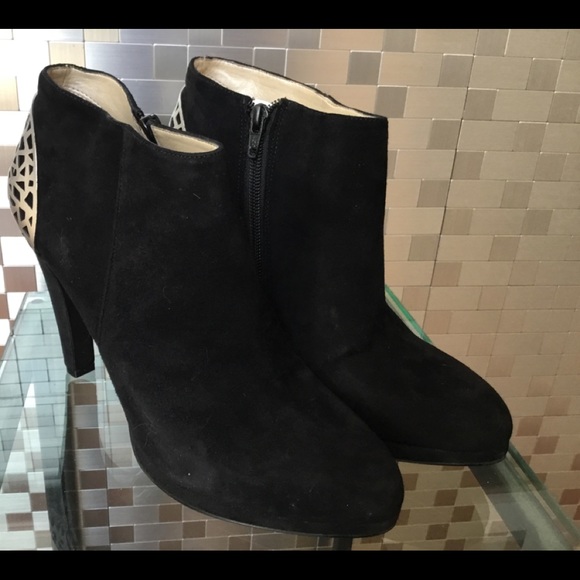 Nine West Suede Bootie Heels - Picture 3 of 7